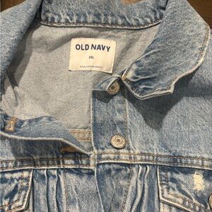 Old Navy Blue Denim Woman Jacket XXL